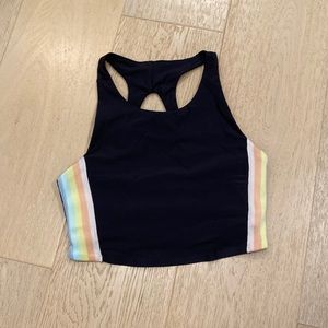 Spiritual gangster workout top with built in bra